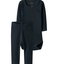 Børn Name It Sæt - Body l/æ/ Leggings - Noos - NbnKab - Dark Sapphire