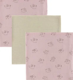 Name It Stofbleer - 3-pak - Musselin - 70x70 cm - NbnOhappy - Bu