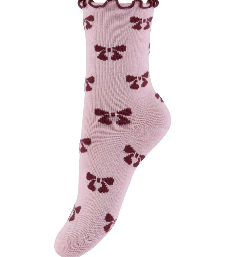 Strømper|Juletøj*Name It Strømper - 3-Pak - NmfSilke - Keepsake Lilac/Peyote Mela