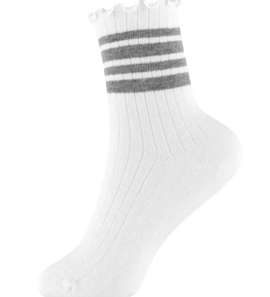 Strømper*Name It Strømper - Rib - NkfSille - Bright White/Grey Melange