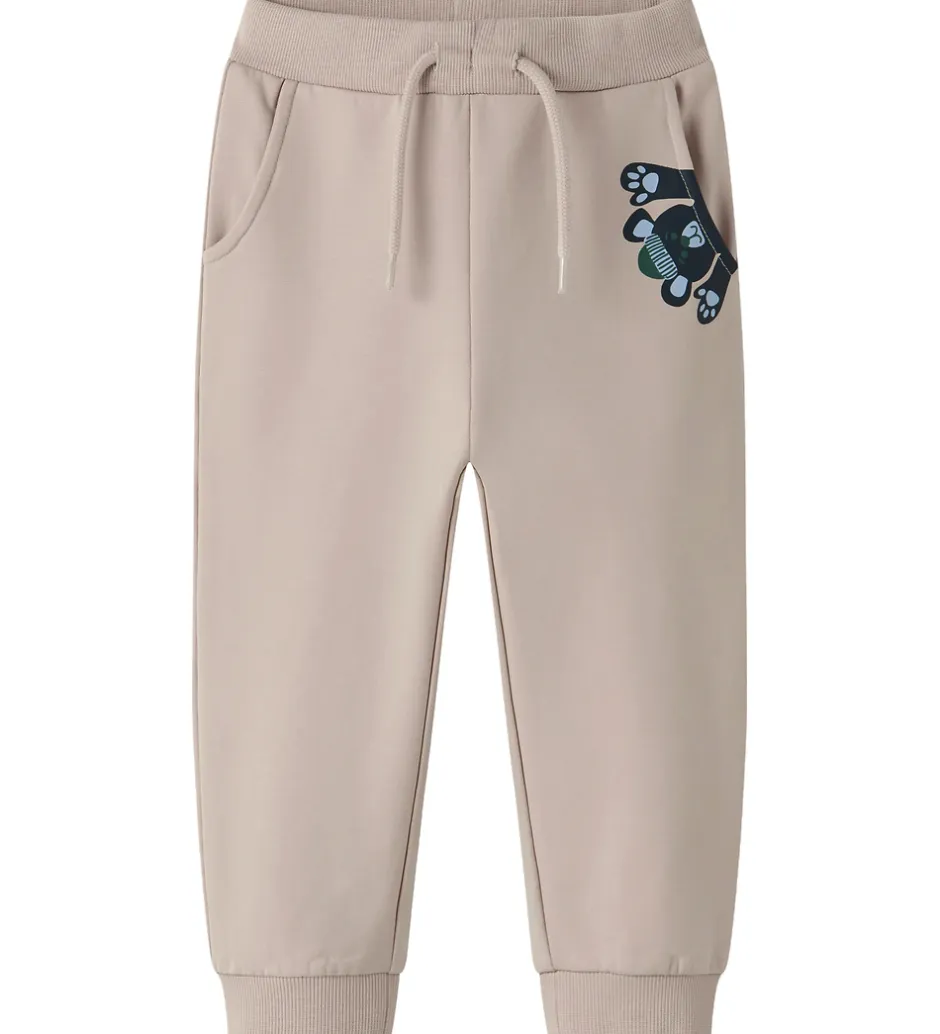 Bukser Og Jeans*Name It Sweatpants - NmmVugo - Mushroom/Bear