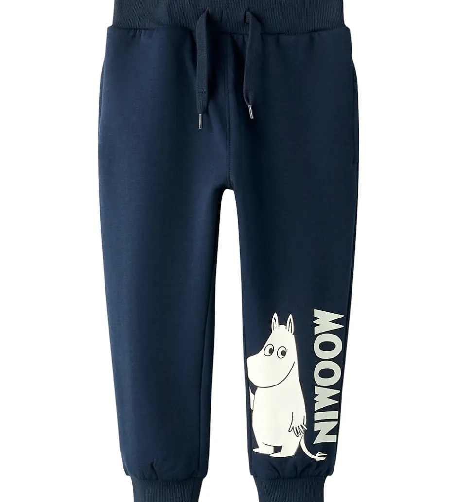 Bukser Og Jeans*Name It Sweatpants - NmnSloli - Moomin - Navy Blazer