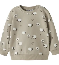 Børn Name It Sweatshirt - NbmVimmer - Island Fossil/Sheep