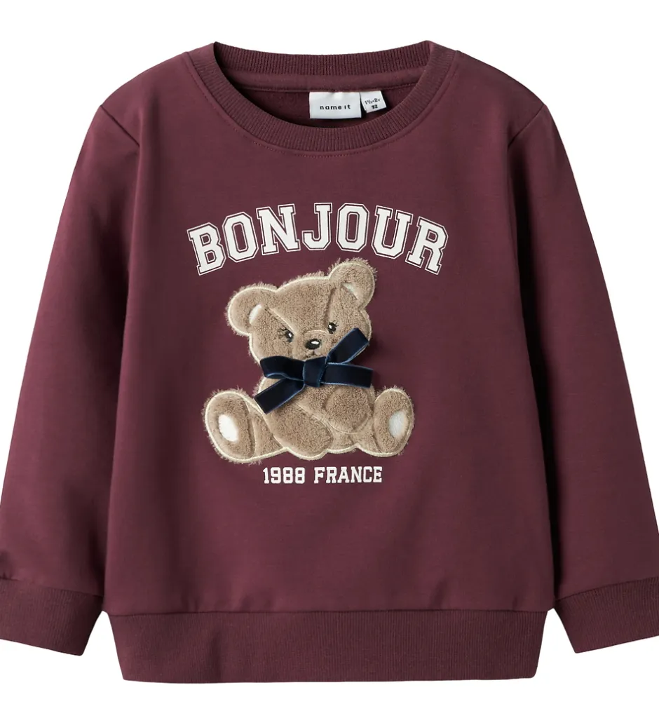 Sweatshirts*Name It Sweatshirt - NmfRear - Burgundy