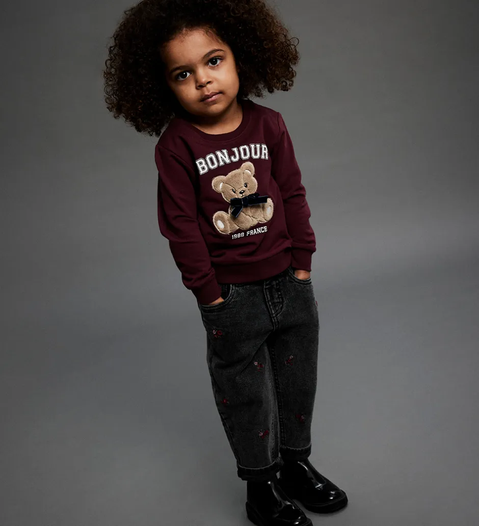 Sweatshirts*Name It Sweatshirt - NmfRear - Burgundy