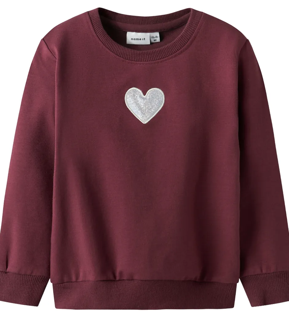 Sweatshirts|Juletøj*Name It Sweatshirt - NmfSakkina - Burgundy