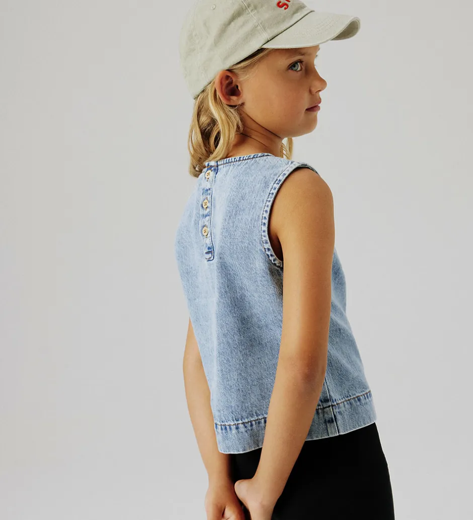 Børn Name It Top - NkfAmelia - Medium Blue Denim