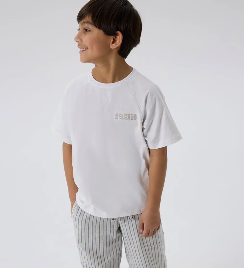 Børn Name It T-shirt - NkmRob - Bright White