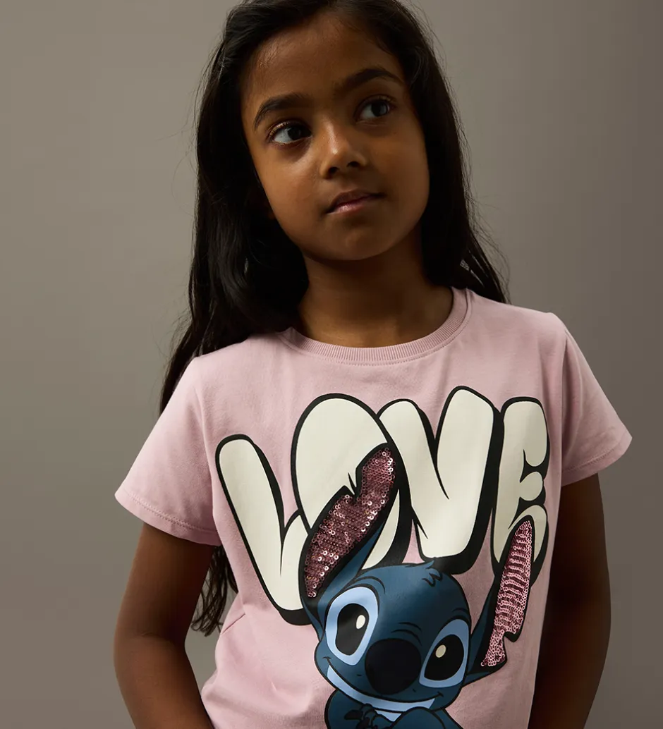 Børn Name It T-shirt - Stitch - NkfOdina - Keepsake Lilac