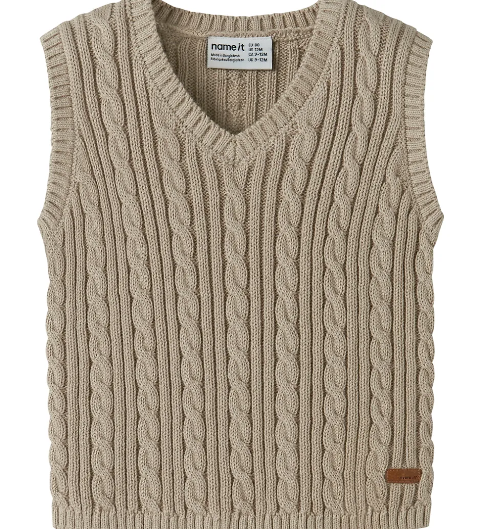 Veste*Name It Vest - Strik - NbmRoman - Island Fossil