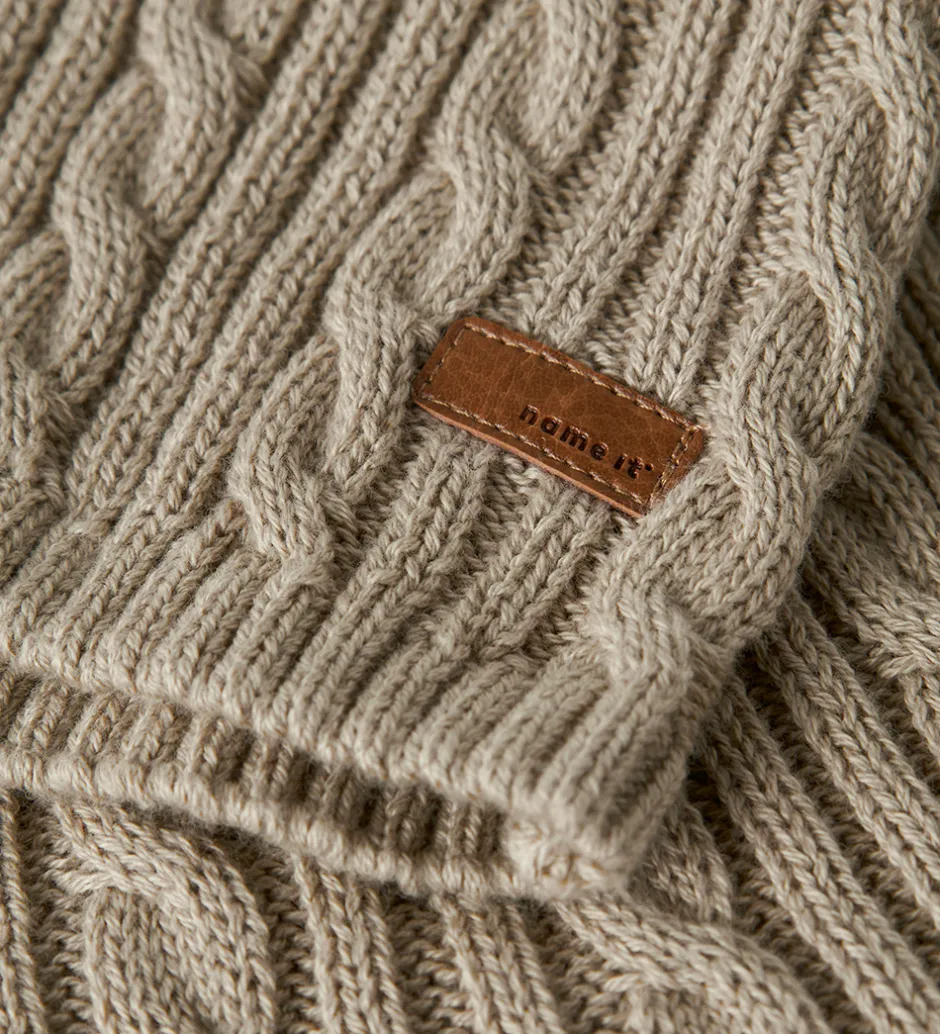 Veste*Name It Vest - Strik - NbmRoman - Island Fossil