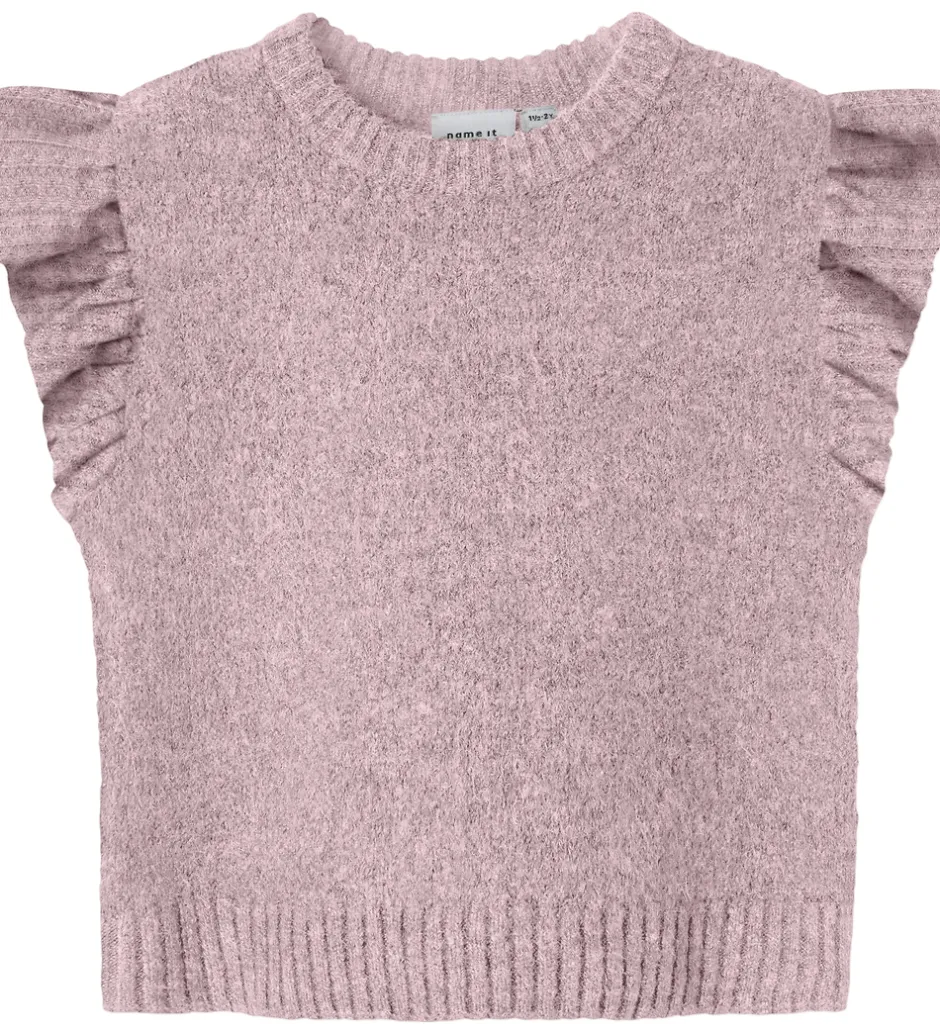 Børn Name It Vest - Strik - NmfReifyly - Keepsake Lilac