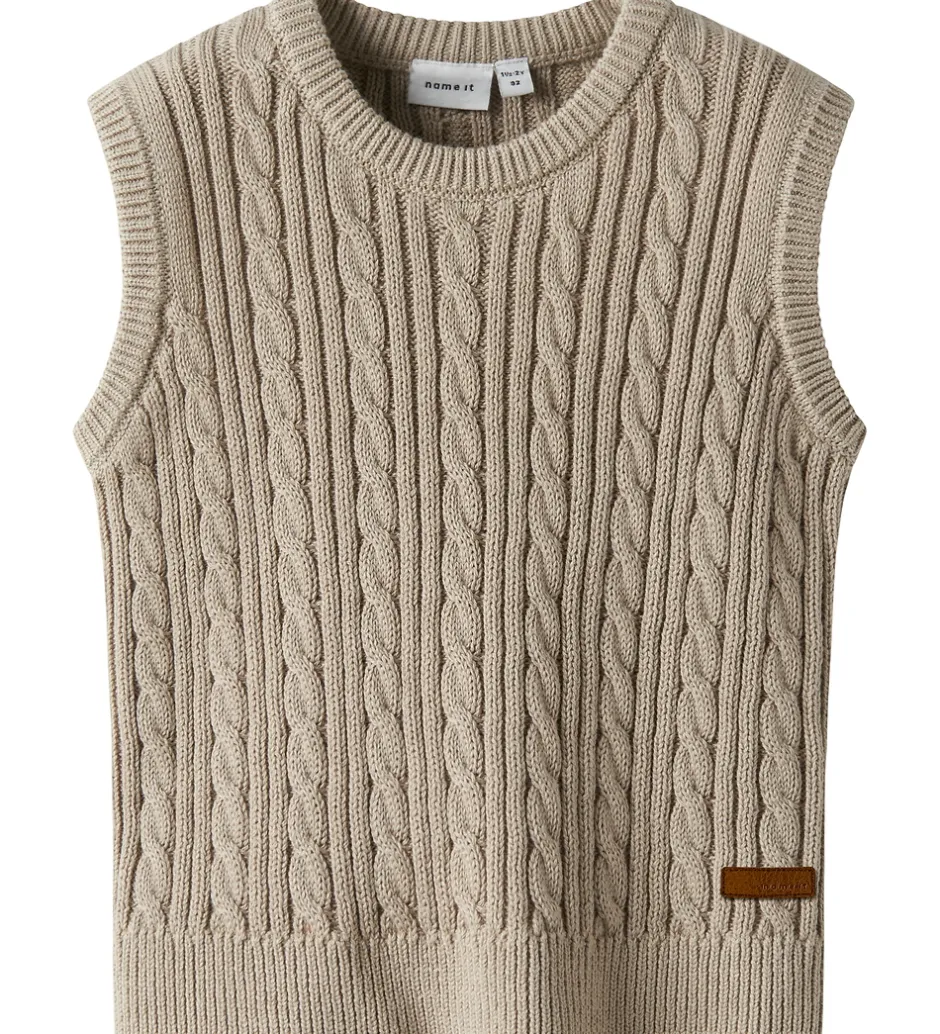 Veste*Name It Vest - Strik - NmmRoman - Island Fossil