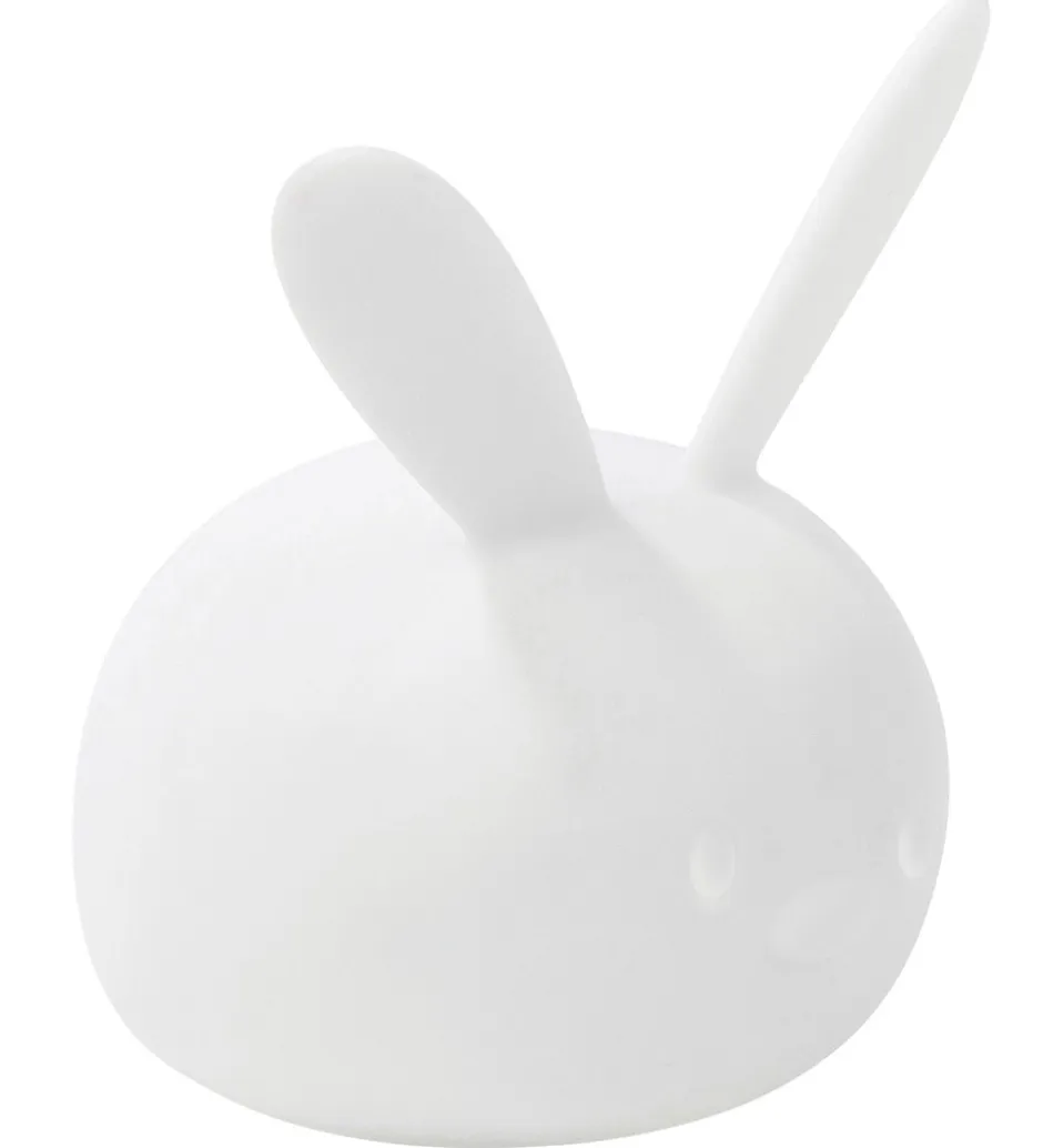 Natlamper|Lamper*Nattou Natlampe - Silikone - LED - Kanin - 12x14x15 cm - Hvid