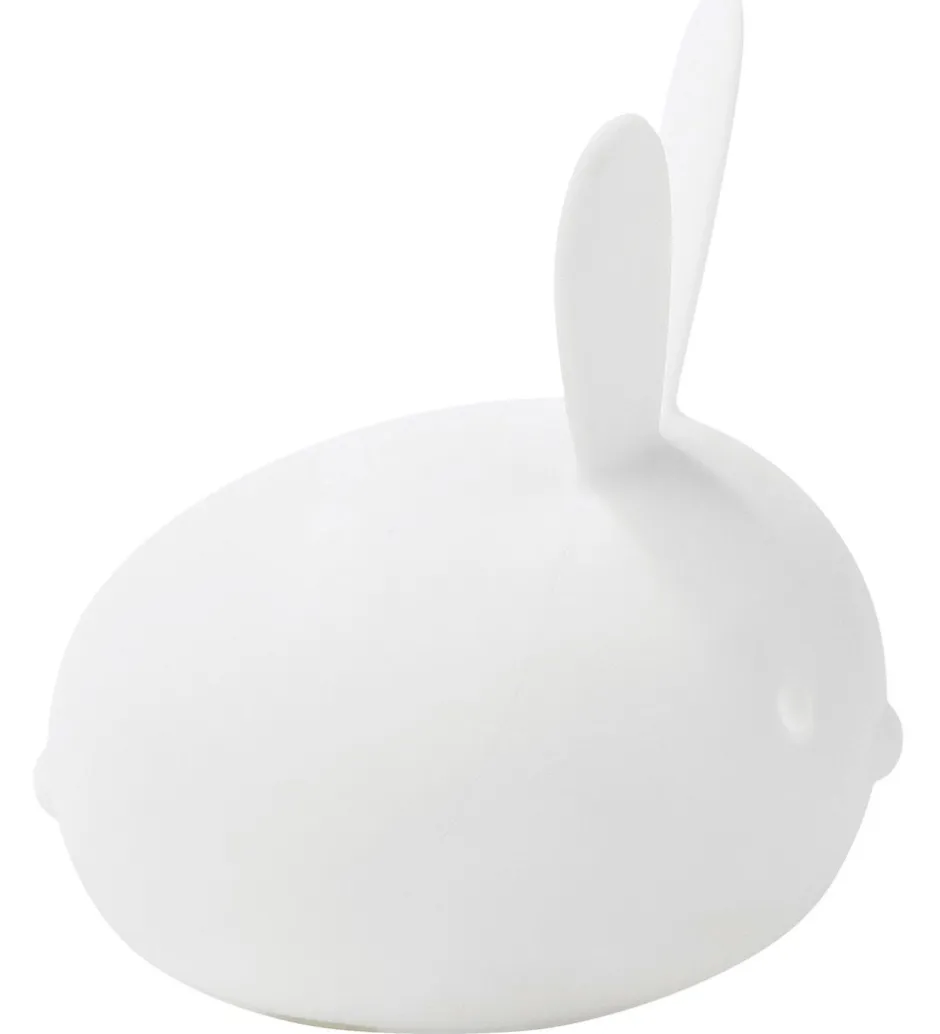Natlamper|Lamper*Nattou Natlampe - Silikone - LED - Kanin - 12x14x15 cm - Hvid
