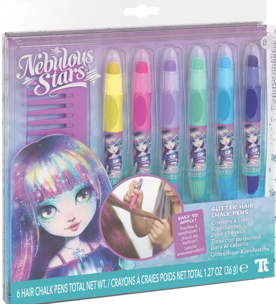 Hårstyling*Nebulous Stars Hårkridt - 6-pak - Glitter