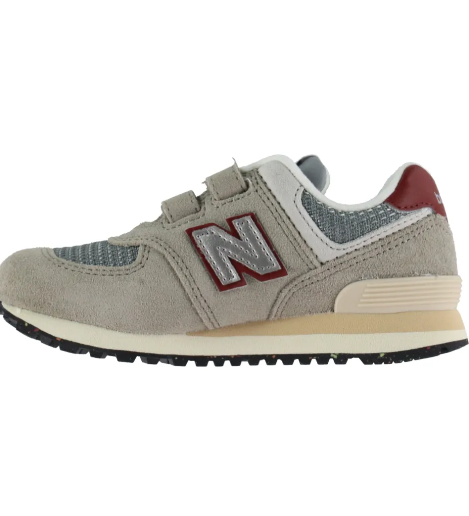 Børn New Balance Sko - 574 - Arid Stone/Monarch Burgundy