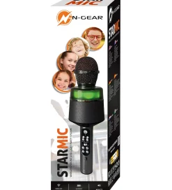 N-Gear Mikrofon m. Lys - Wireless - Star Mic 100 - Space Grey