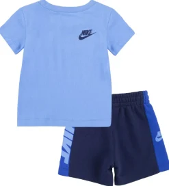 Gymnastiktøj*Nike Shortssæt - T-shirt/Shorts - Amplify - Midnight Navy