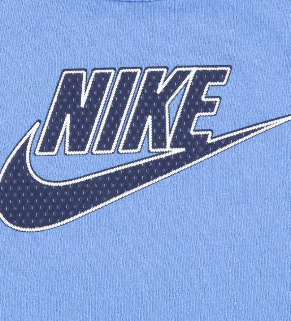 Gymnastiktøj*Nike Shortssæt - T-shirt/Shorts - Amplify - Midnight Navy
