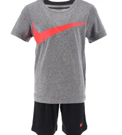Gymnastiktøj|Fodboldtrøjer*Nike Shortssæt - T-shirt/Shorts - Sort/Grå
