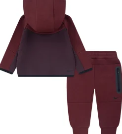 Sweatshirts*Nike Sæt - Fleece - Team Red/Burgundt Crush
