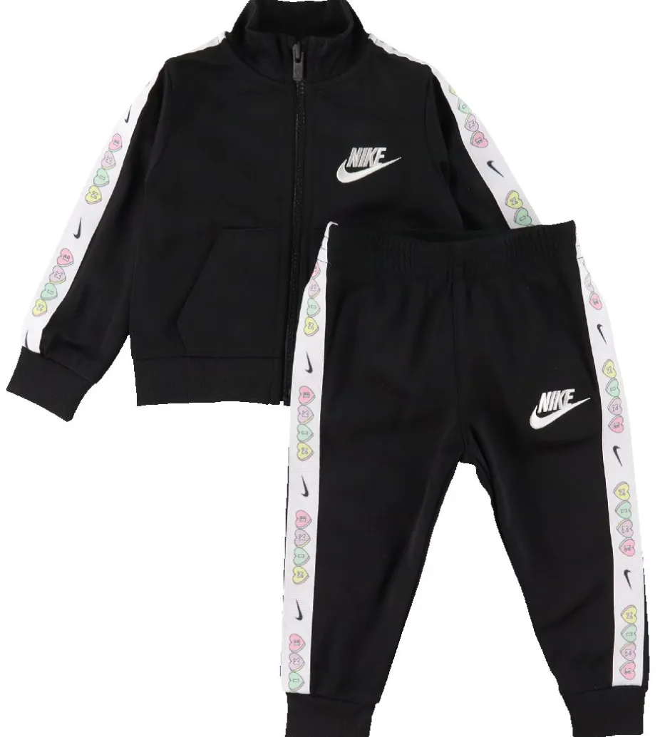 Nike Træningssæt - Cardigan/Bukser - Taping - Sort