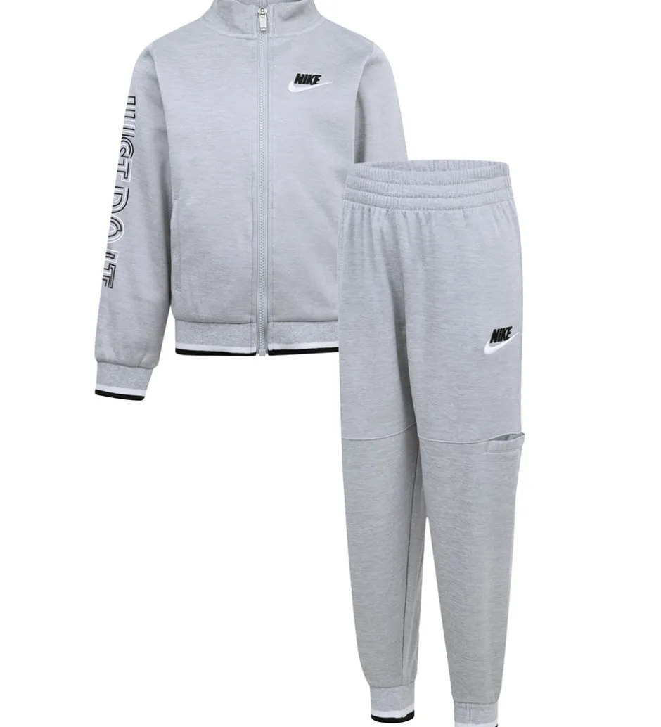 Nike Træningssæt - Cardigan/Bukser - Light Smoke Grey Heather