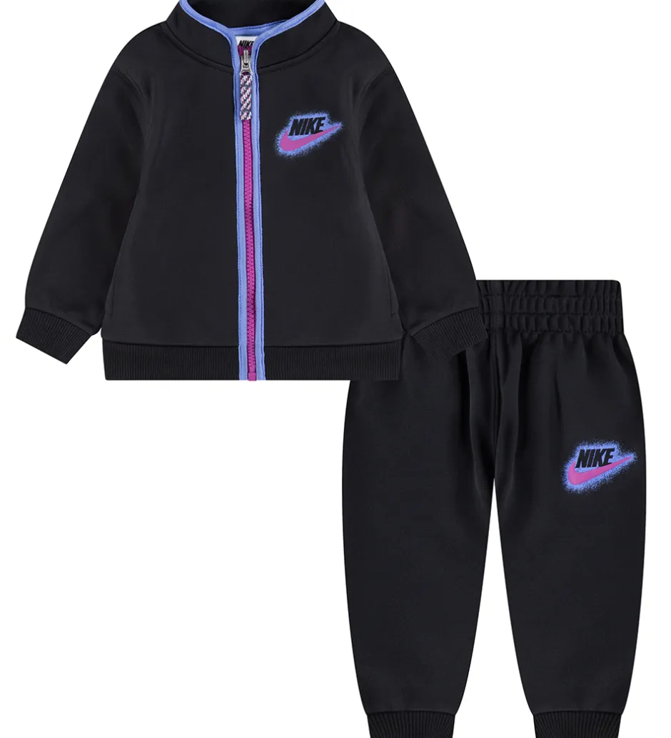 Træningssæt*Nike Træningssæt - Cardigan/Bukser - Sort/Lilla