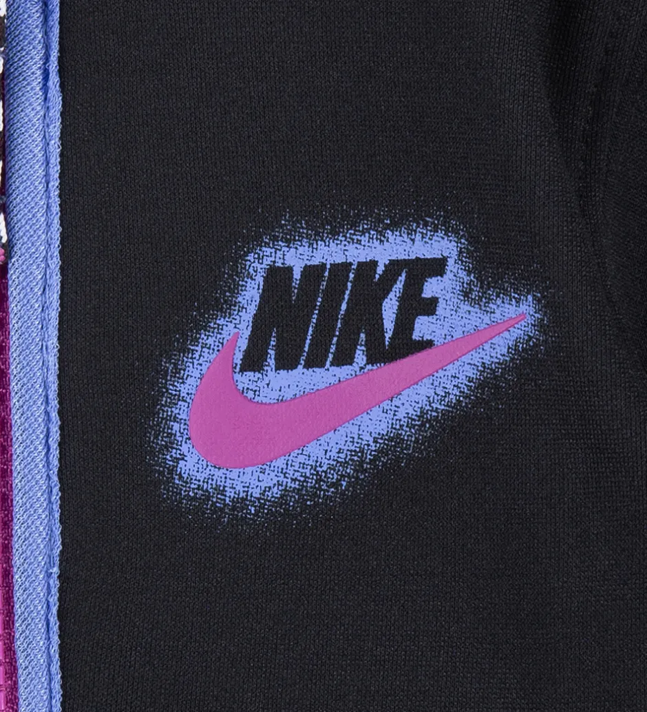 Nike Træningssæt - Cardigan/Bukser - Sort/Lilla