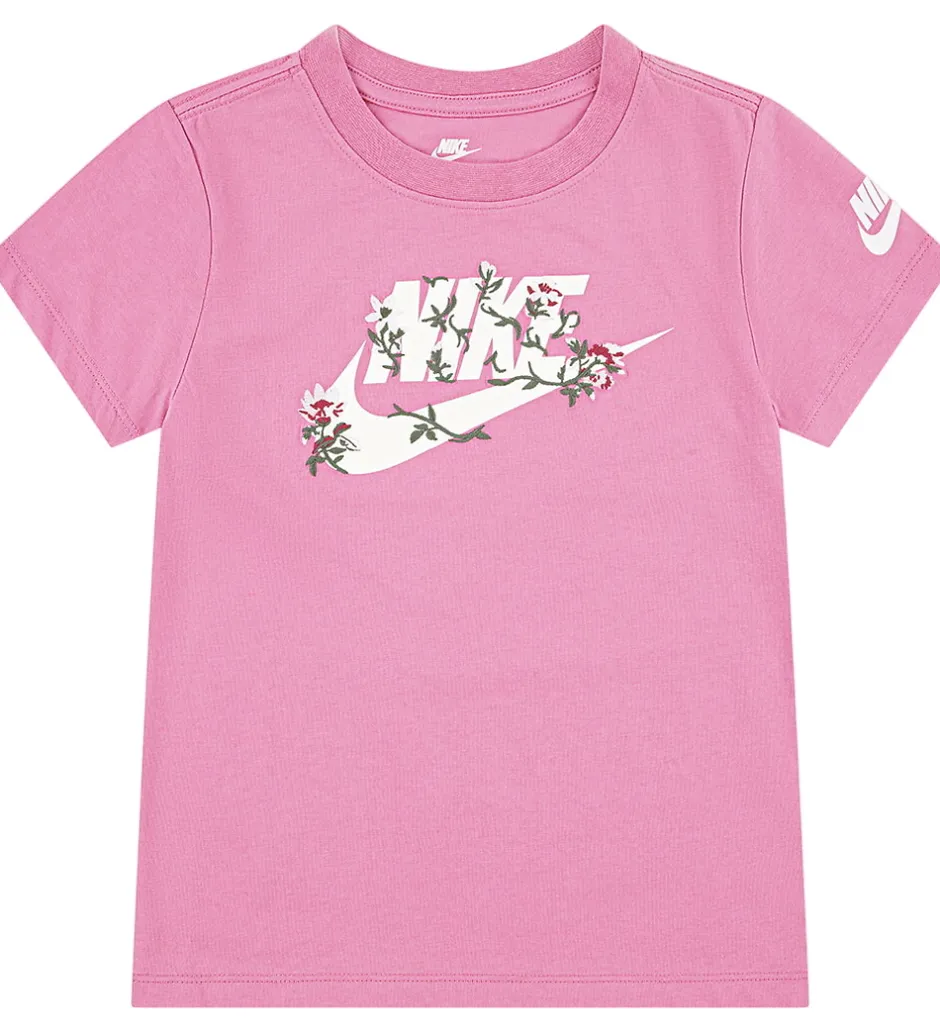 Børn Nike T-shirt - Floral - Magic Flamingo