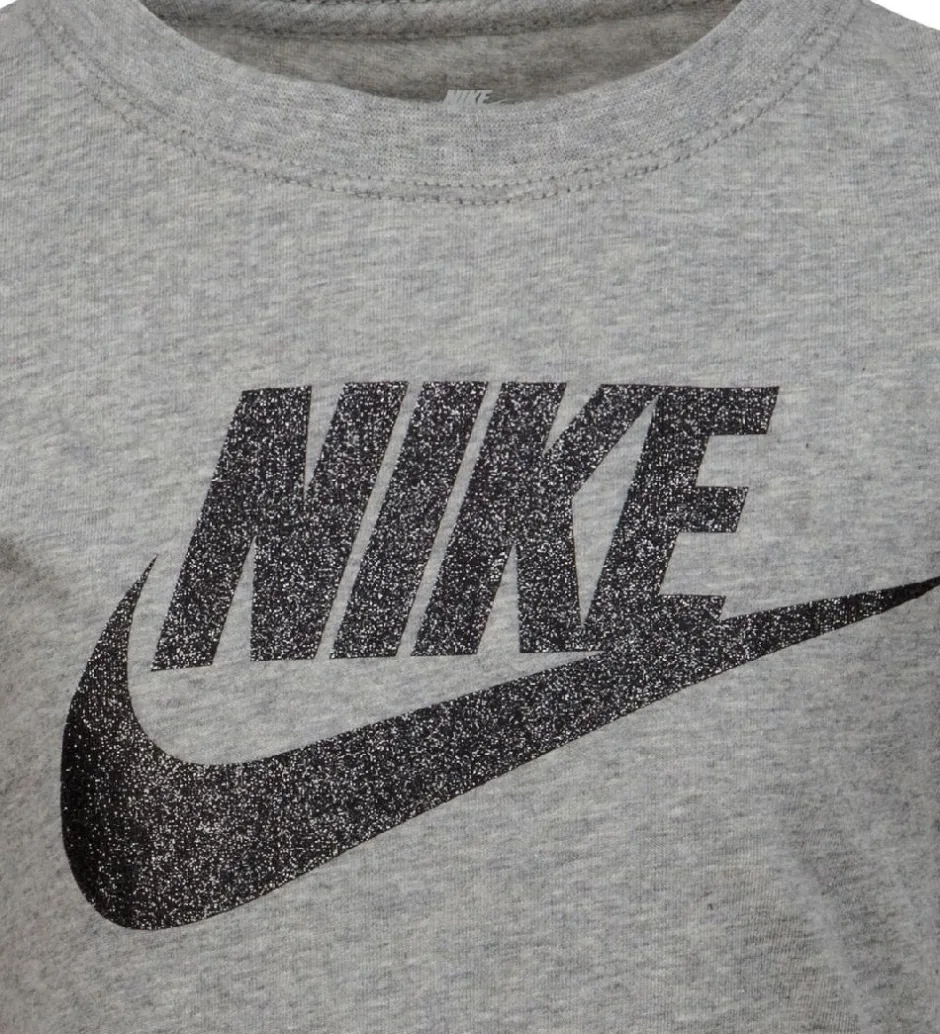 Gymnastiktøj*Nike T-shirt - Futura - Dark Grey Heather