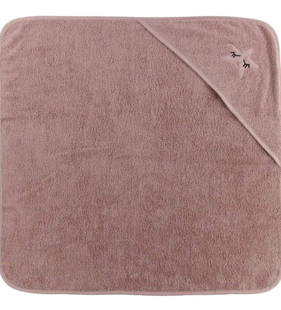 Nørgaard Madsens Babyhåndklæde - 75x75 cm - Rosa m. Stjerne