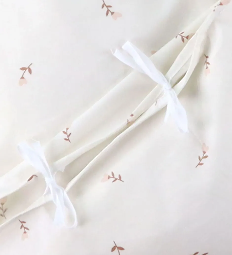 Sengetøj*Nørgaard Madsens Sengetøj - Voksen - Off White m. Mauve Blomster