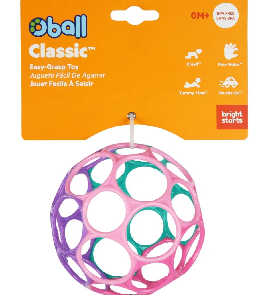 Bolde*Oball Classic Bold - 8 cm - Rosa/Grøn/Lilla/Pink