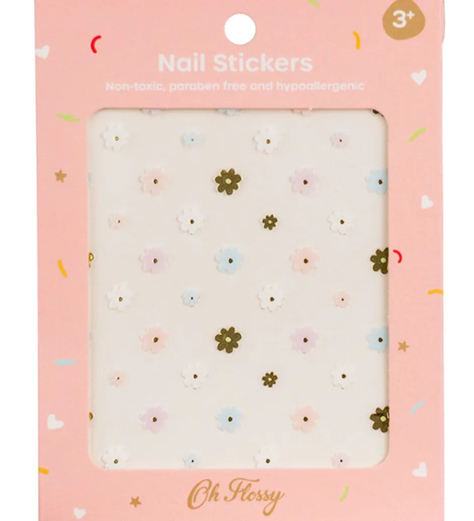 Neglelak*Oh Flossy Negle Klistermærker - Flowers