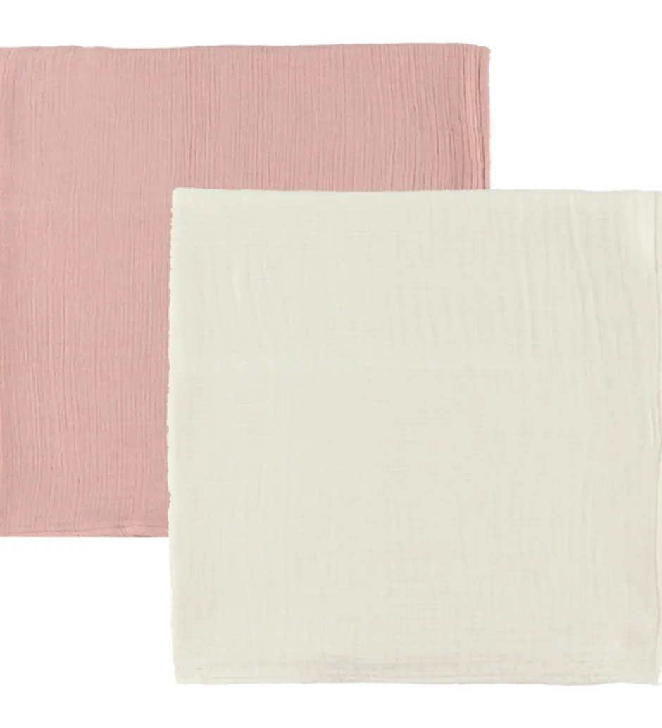 Ooh Noo Stofbleer - 2-pak - 65x65 cm - Ivory & Blush