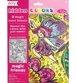 Ooly Magiske Maleark - Hidden Colors - 8 Stk. - Magic Friends