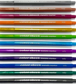 Skriveredskaber*Ooly Tuscher - Color Sheen Metallic - 12 stk