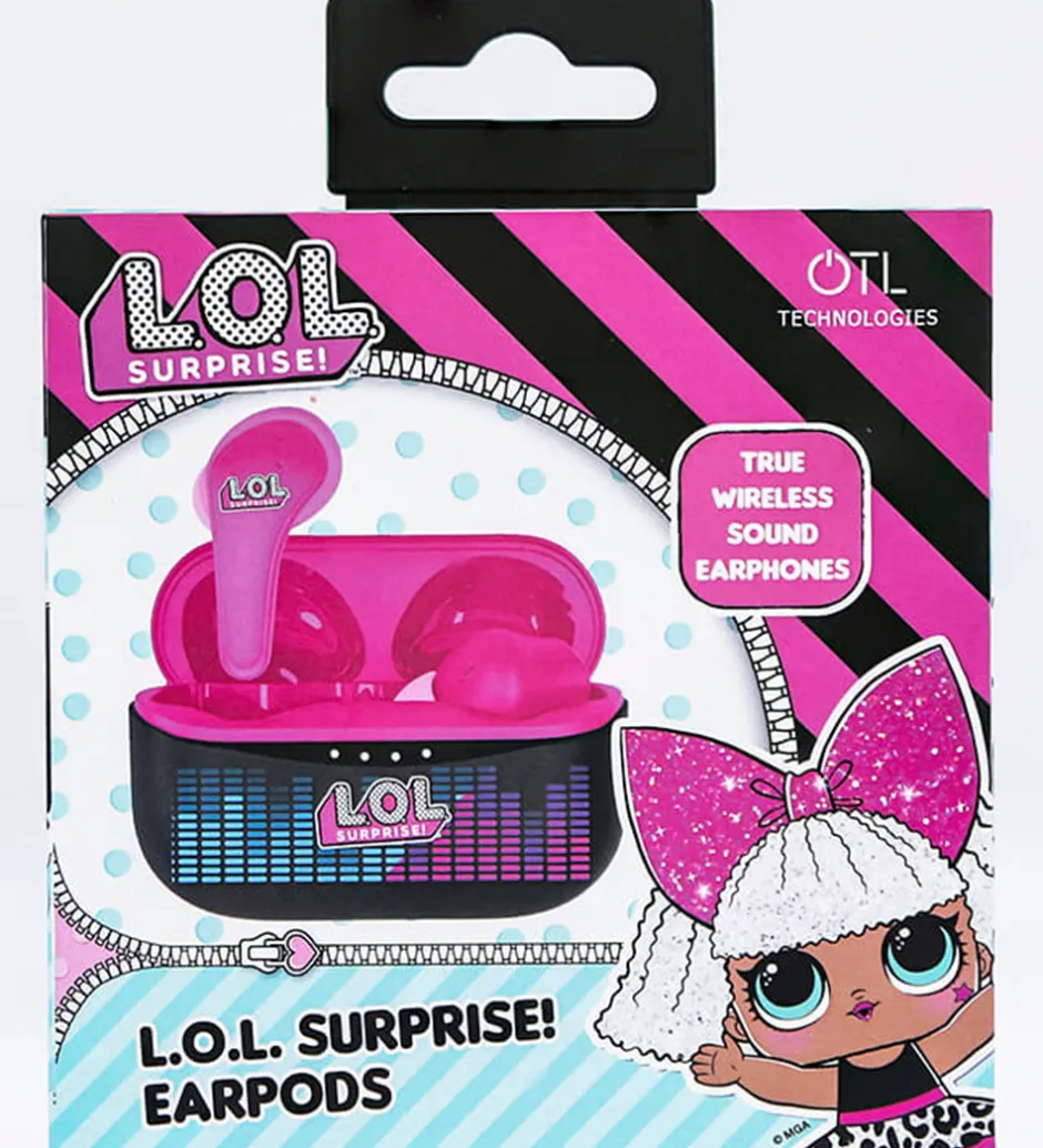 OTL Høretelefoner - LOL - TWS - In-Ear - Sort/Pink