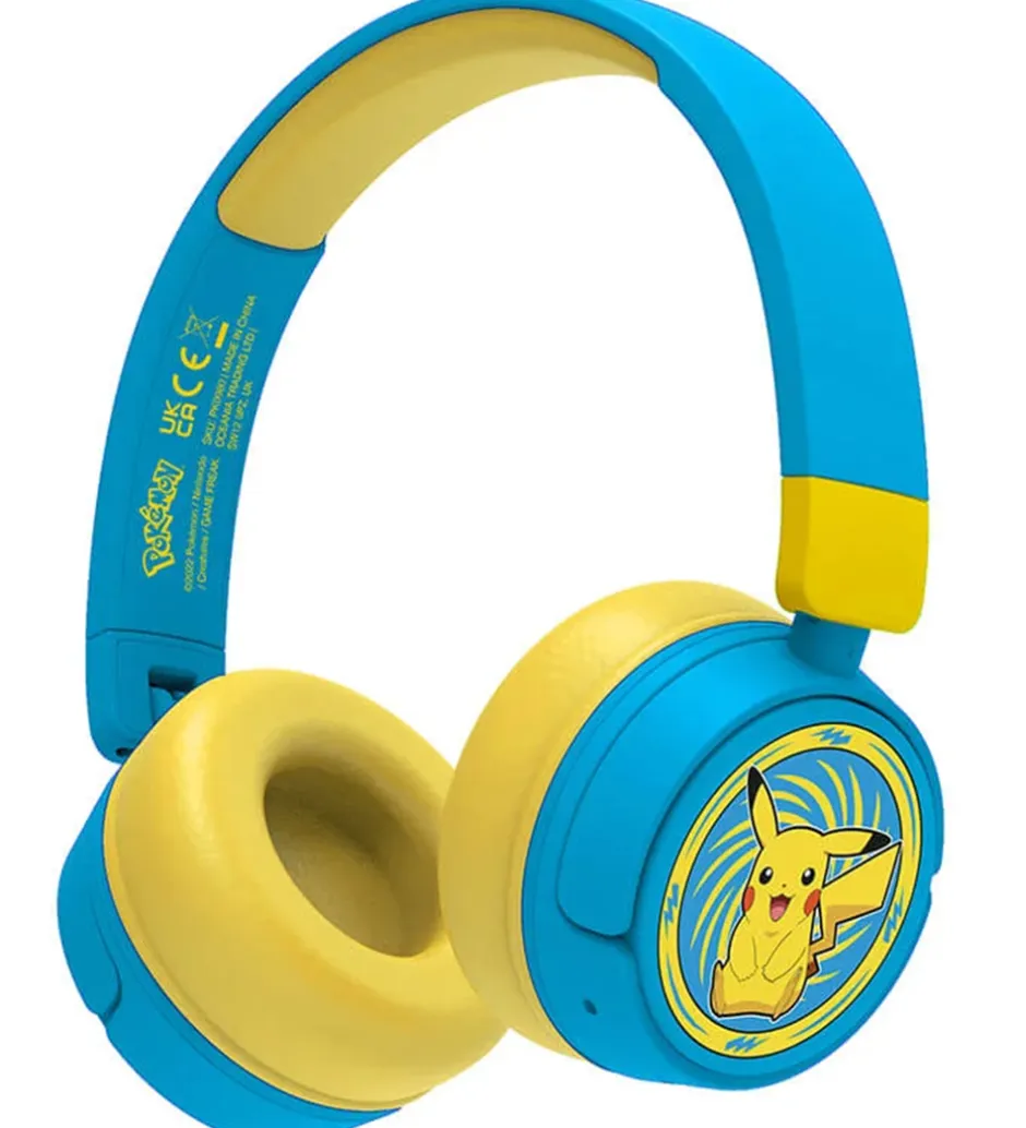 Høretelefoner*OTL Høretelefoner - Pokemon - On-Ear Kids - Wireless - Blå/Gul
