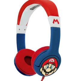 Høretelefoner*OTL Høretelefoner - Super Mario - Junior On-Ear - Mario - Rød/Bl