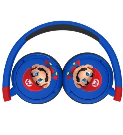 Høretelefoner*OTL Høretelefoner - Super Mario - On-Ear Kids - Wireless - Blå/R