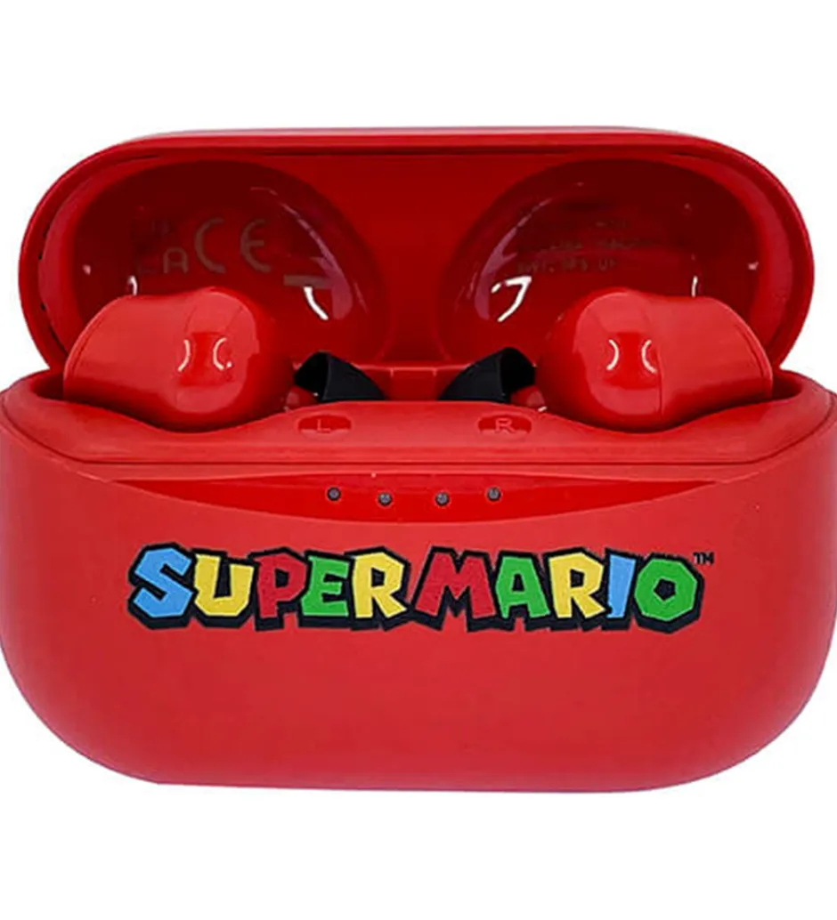 Høretelefoner*OTL Høretelefoner - Super Mario - TWS - In-Ear - Rød