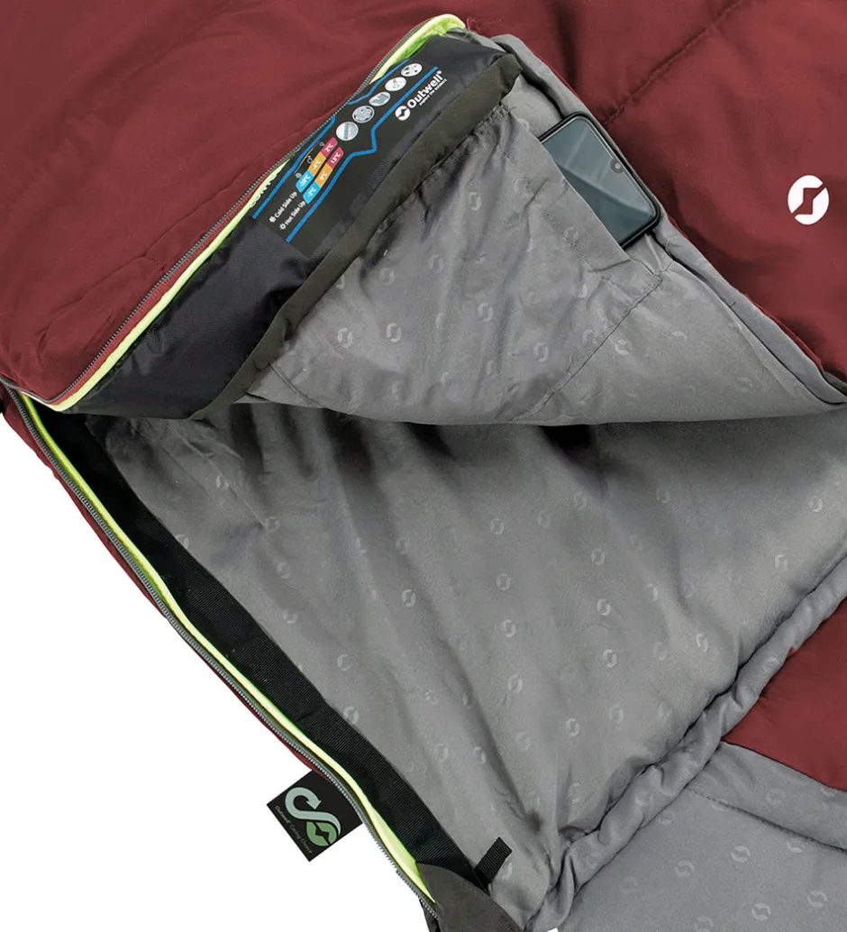 Outwell Sovepose - Contour Lux - Rød