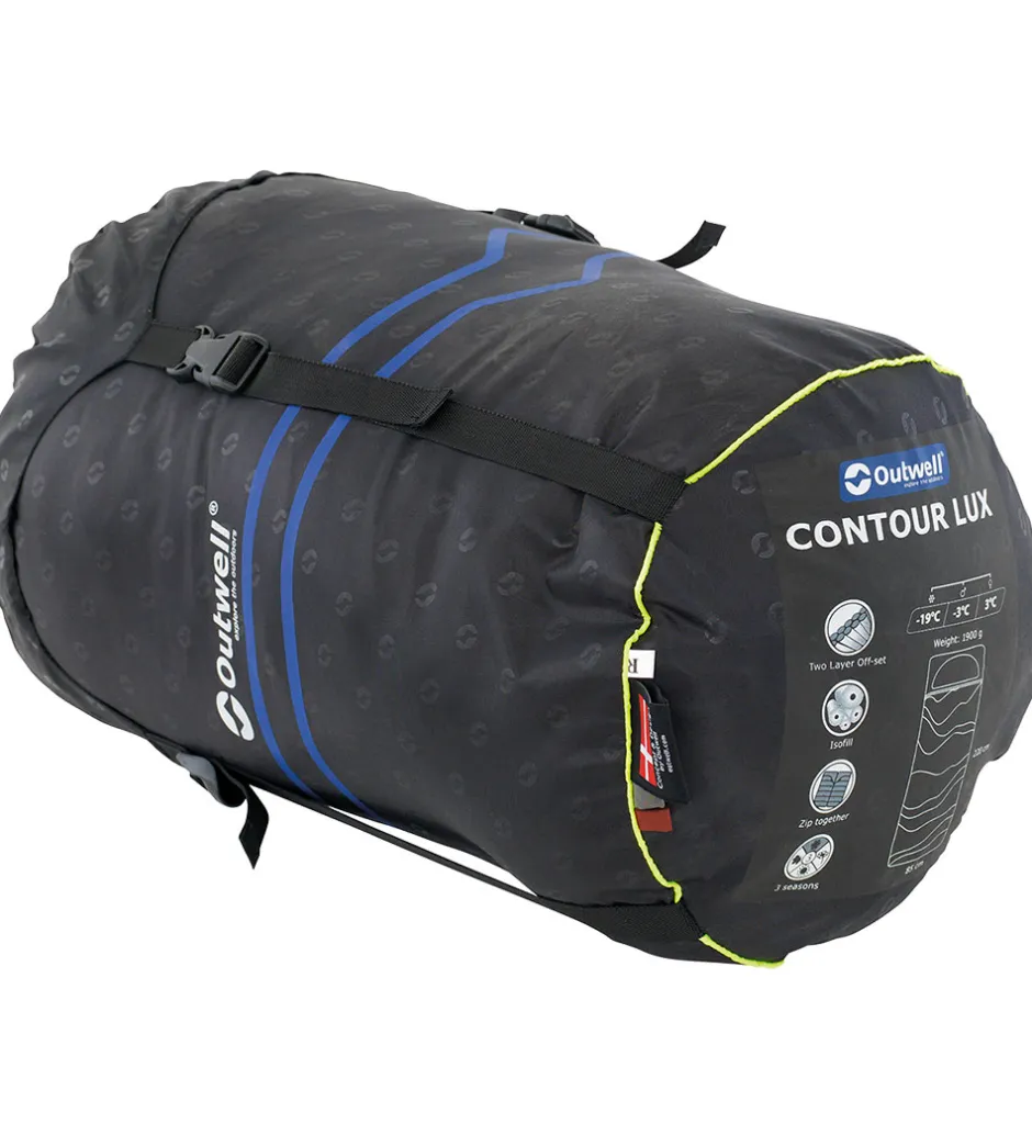 Outwell Sovepose - Contour Lux - Rød