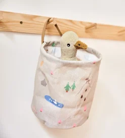 OYOY Opbevaringskurve - 2-pak - Deer & Duck - Small - Beige
