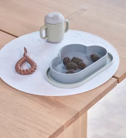 Spisetid|Børnebestik*OYOY Skeer - 2-pak - Mellow - Dusty Blue/Choco