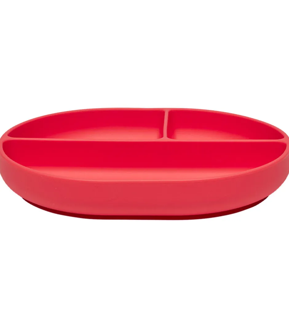 OYOY Tallerken - Enkei Suction - Silikone - Cherry Red