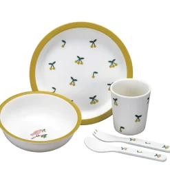 Spisesæt*Petit Jour Paris Spisesæt - 5 Dele - Melamin - Cherry